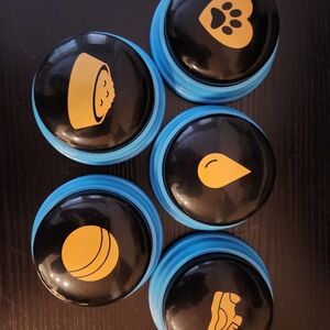 Set of Black and Blue Pet Training Buzzers